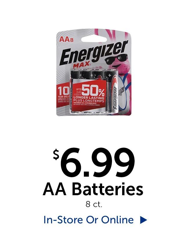 $6.99 AA Batteries - 8 ct.