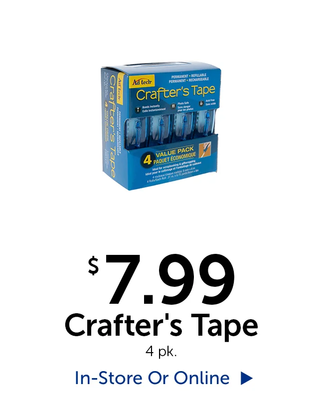 $7.99 Crafter's Tape - 4 pk.