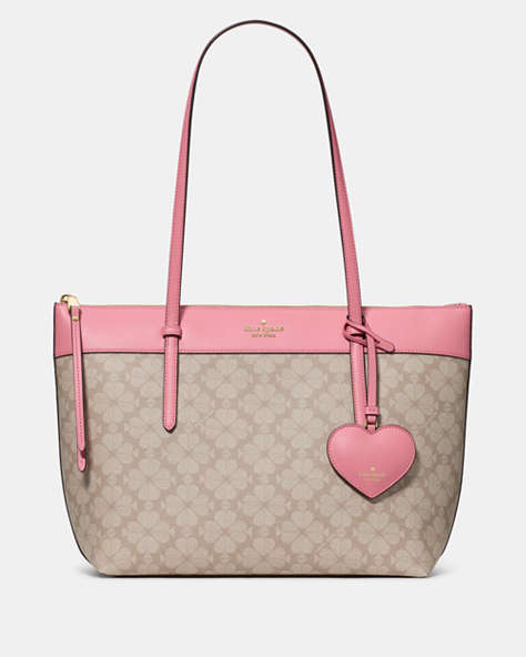 All Day Spade Flower Tote Bag With Charm