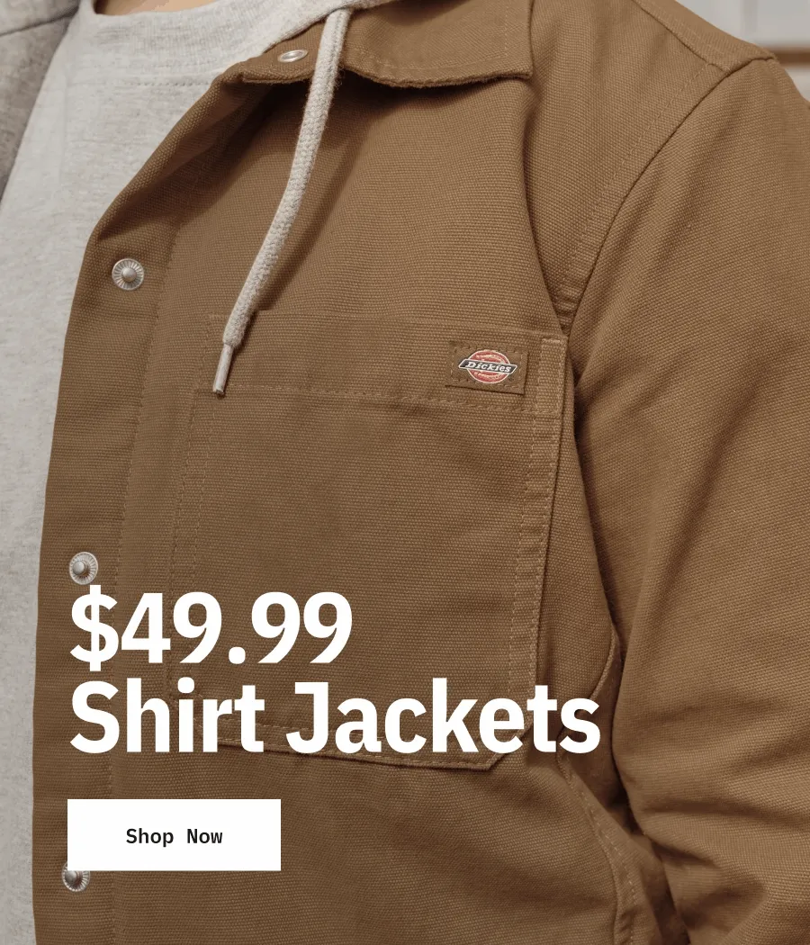 $49.99 Shirt Jackets. Shop Now.
