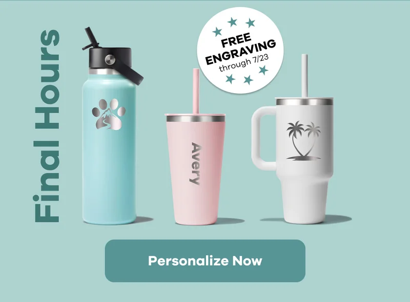 Final hours. FREE ENGRAVING | Personalize Now