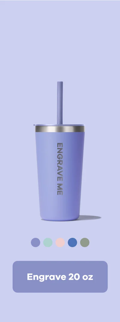 20 oz Tumbler with straw lid | Engrave 20 oz