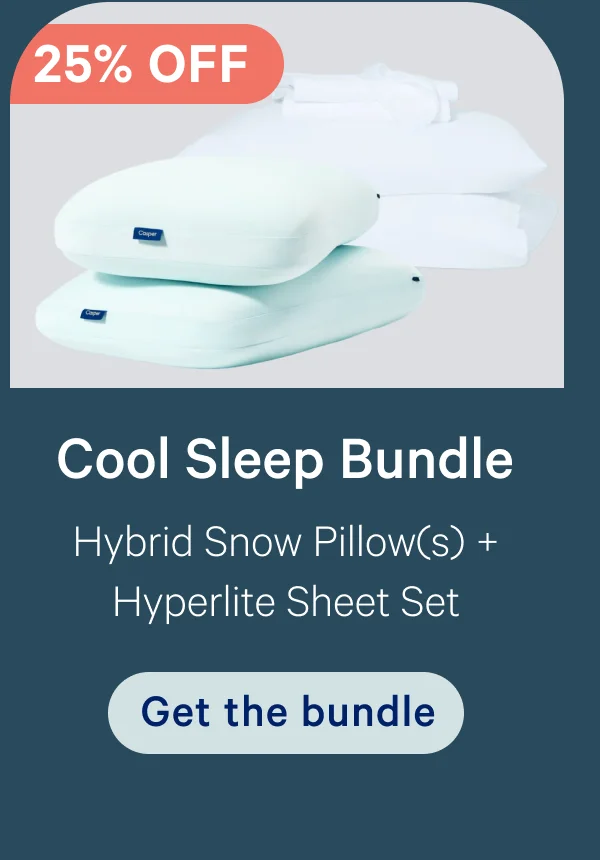 Cool Sleep Bundle; Hybrid Snow Pillow(s) + Hyperlite Sheet Set