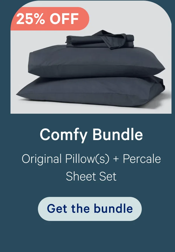 Comfy Bundle; Original Pillow(s) + Percale Sheet Set