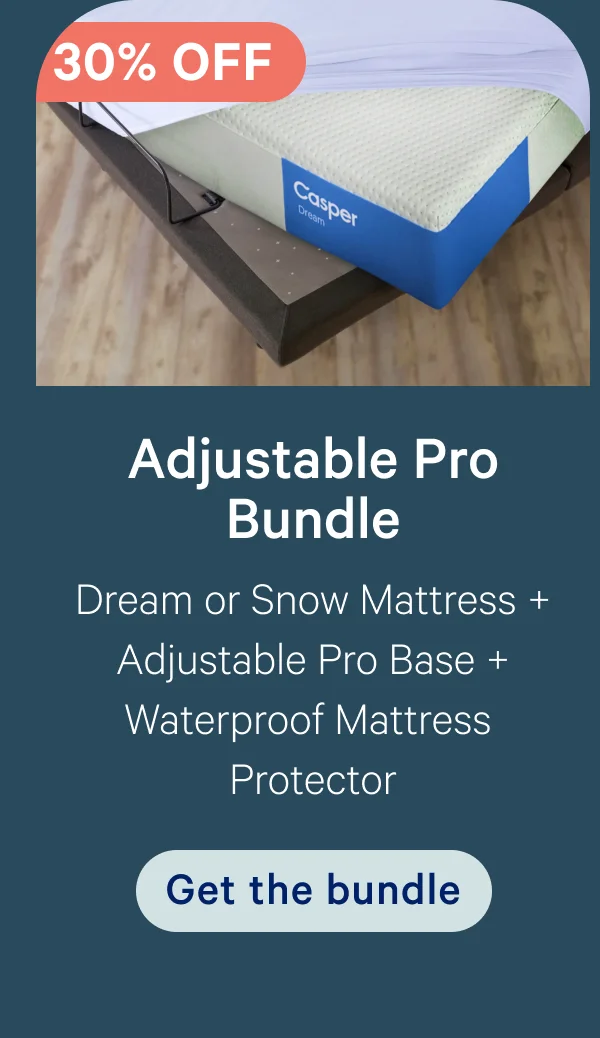 Adjustable Pro Bundle; Dream or Snow Mattress + Adjustable Pro Base + Waterproof Mattress Protector