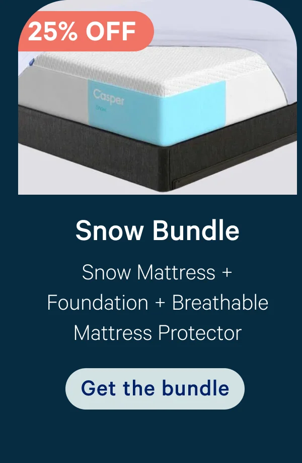 Snow Bundle; Snow Mattress + Foundation + Breathable Mattress Protector