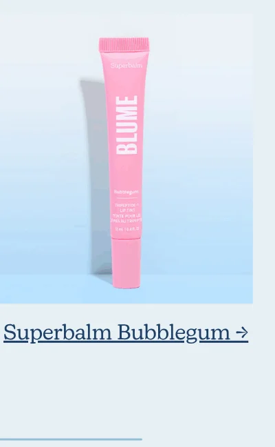 Superbalm Tripeptide-1 Lip Tint in Bubblegum →