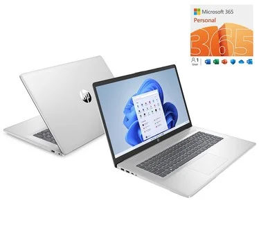 HP 17" Touch Laptop Intel 128GB Storage w/ MS365 and HP Smart Friend