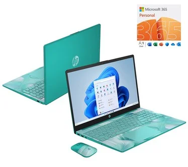 HP 15" Touch Laptop Intel 4GB 128GB SSD w/ MS365 & 2yr HP Smart Friend