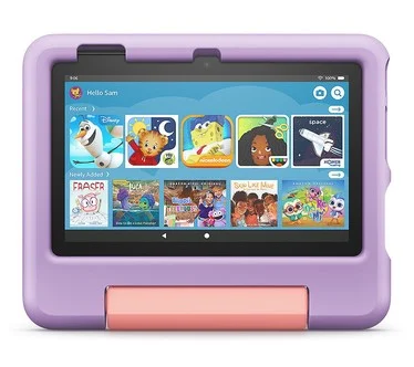Amazon Fire 7" Kids Tablet w/ 6mo Amazon Kids and 2pk Screen Protector, 16GB