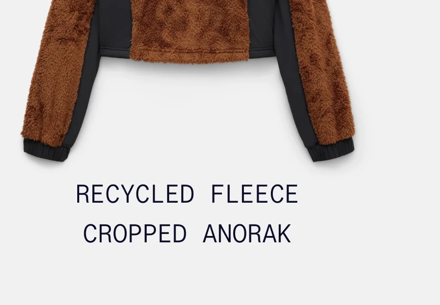 Recycled Fleece Cropped Anorak