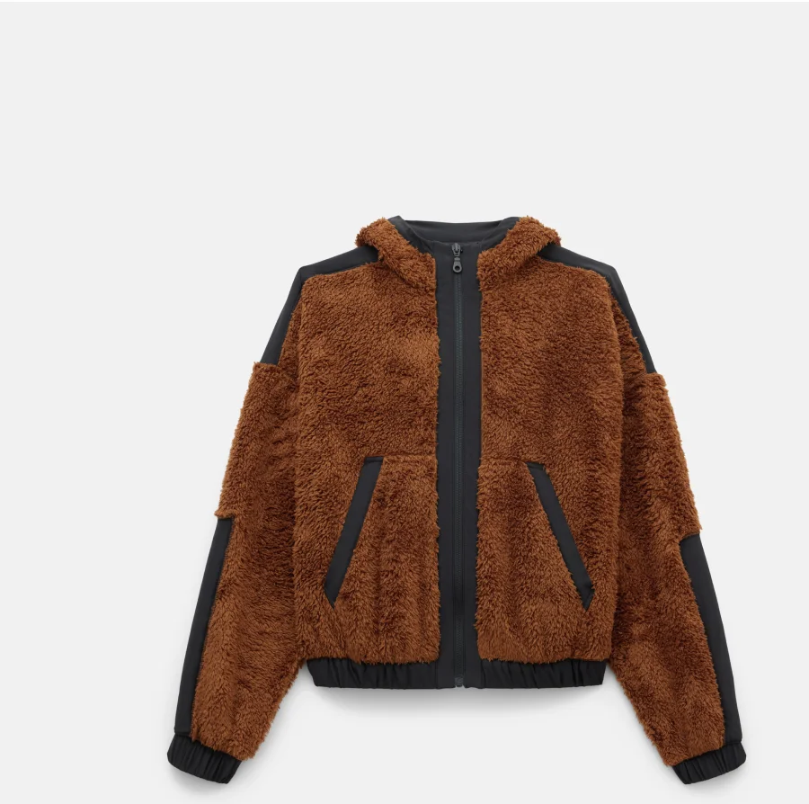 Recycled Fleece Paneled Bomber