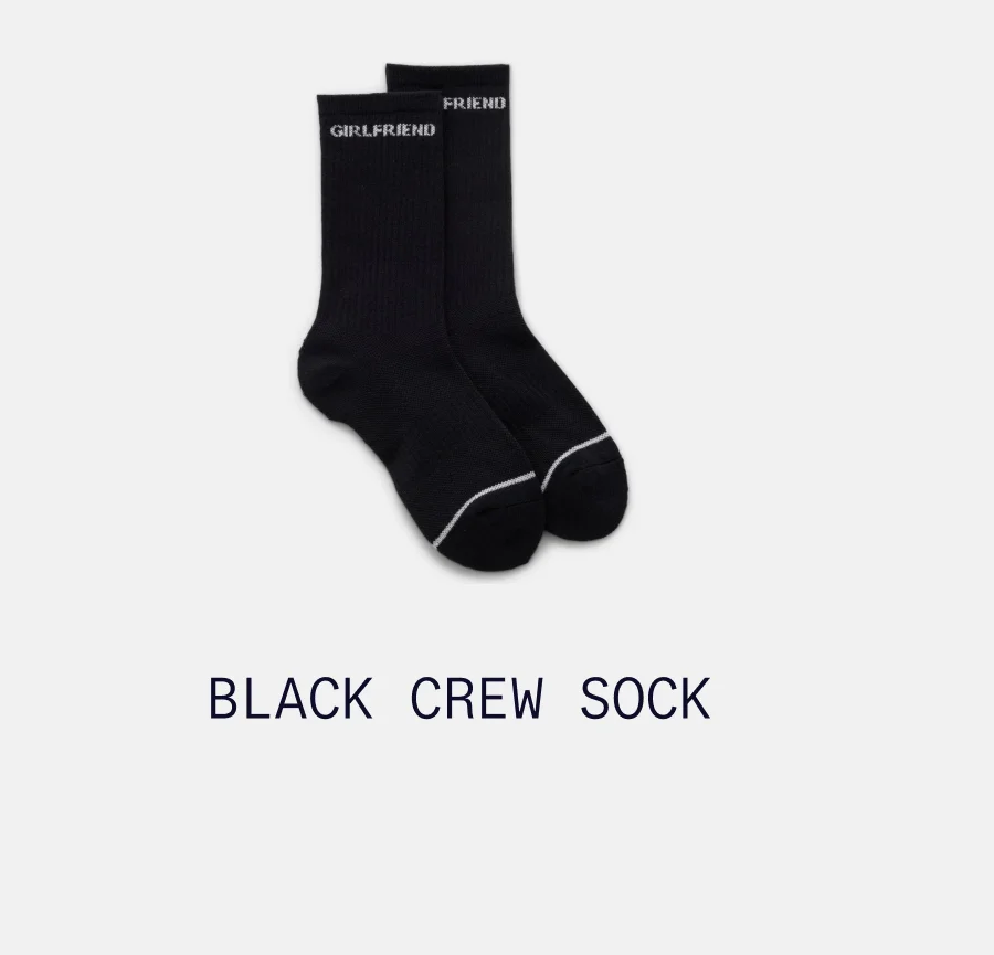 Black Crew Sock