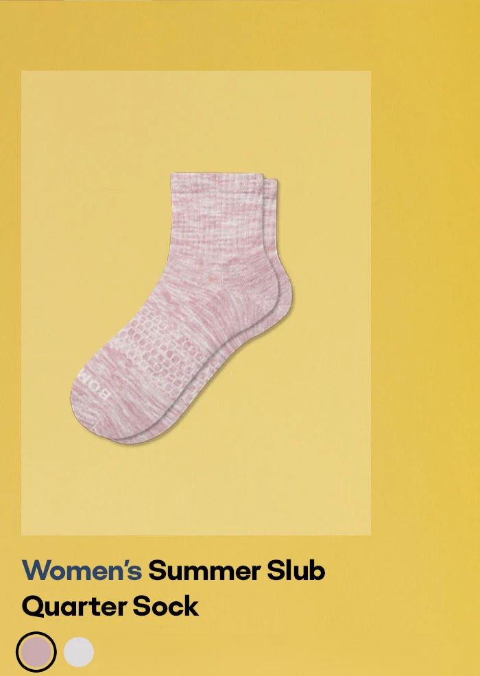 Women's Summer Slub Quarter Sock
