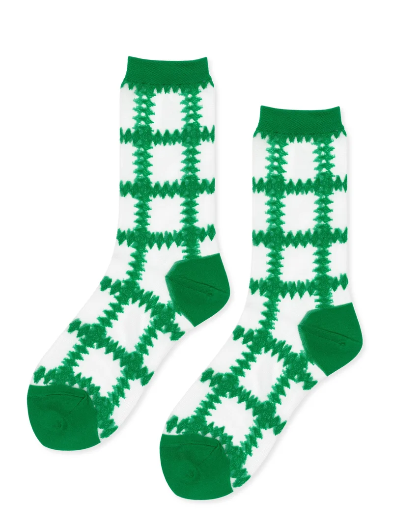 Image of Crochet Squares Sheer Crew