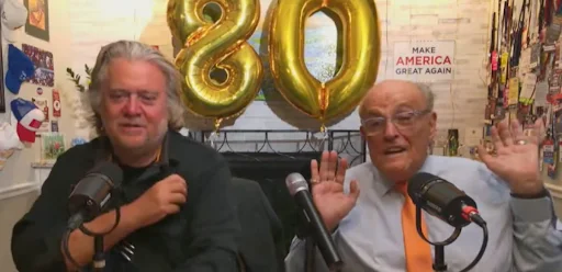 Steve Bannon and Rudy Giuliani