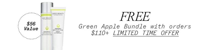 Free Green Apple Brightening Essence & travel-size Brightening Gel Cleanser with $110 Purchase