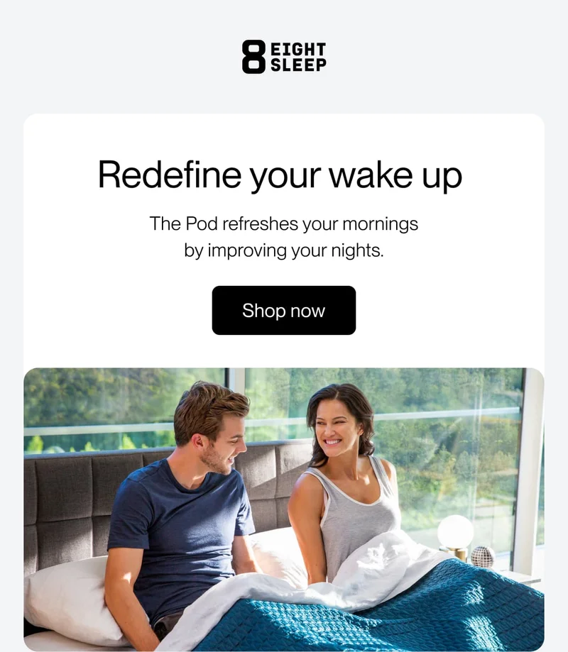 Redefine your wake up&nbsp; The Pod refreshes your mornings by improving your nights.