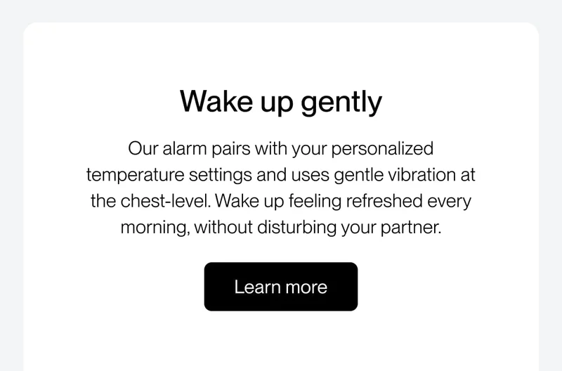 VIBRATION & THERMAL ALARM Wake up gently