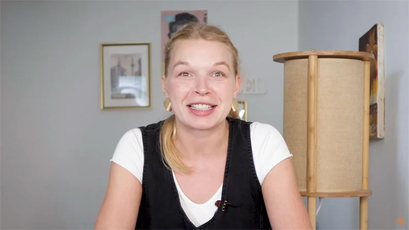 photo of a female presenter