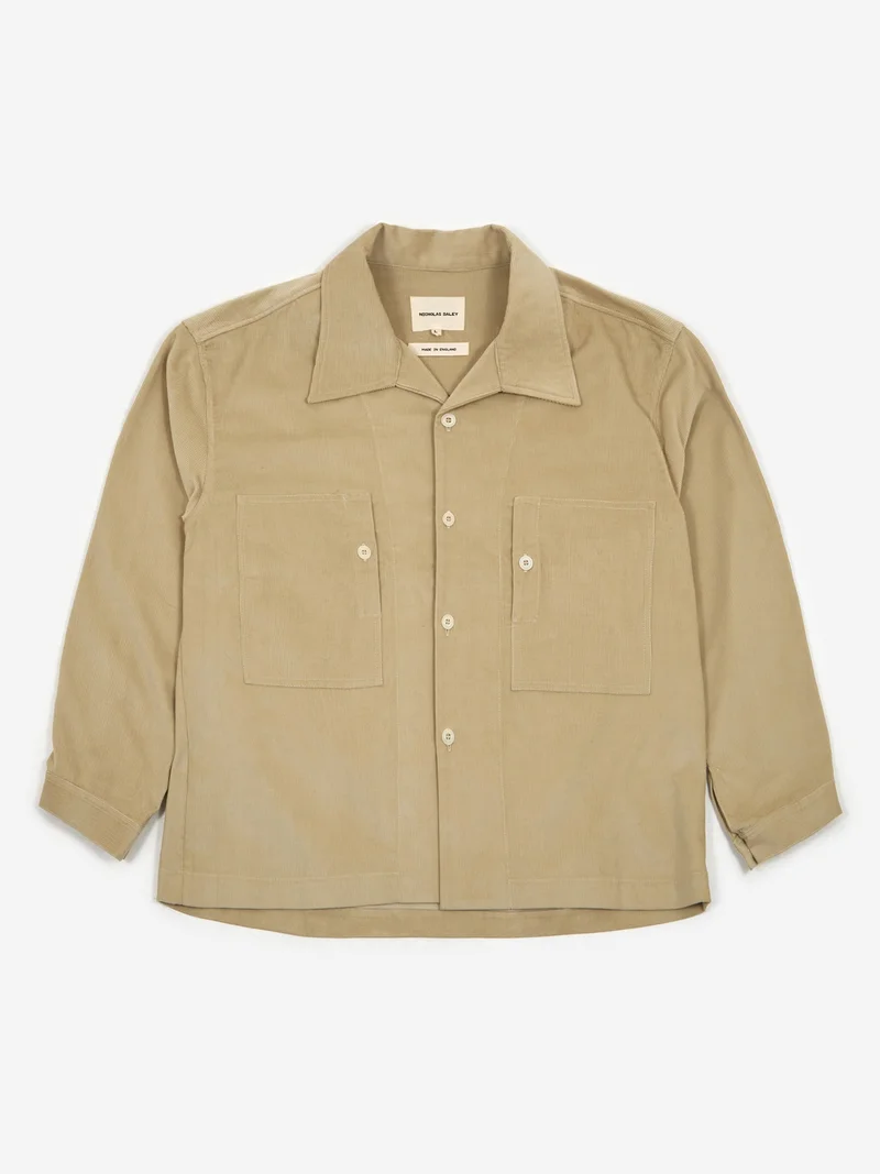 Image of Nicholas Daley Classic Two Pocket Shirt - Beige