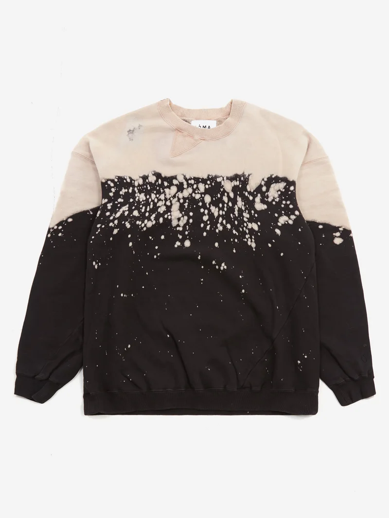 Image of NOMA t.d. Hand Dyed Twist Sweat - Black