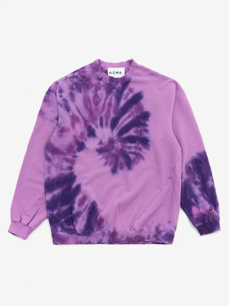 Image of NOMA t.d. Hand Dyed Twist Sweat - Purple