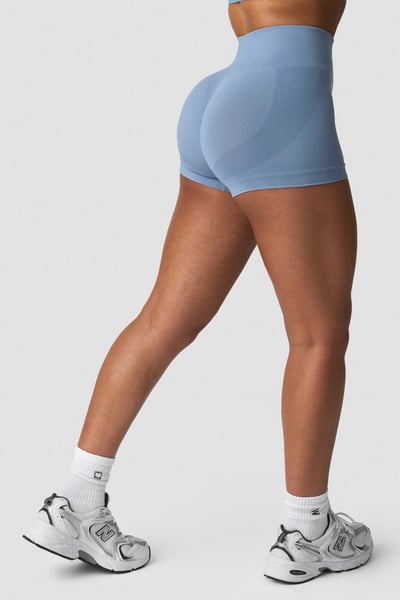 Image of Smooth Seamless Shorts Metal Blue