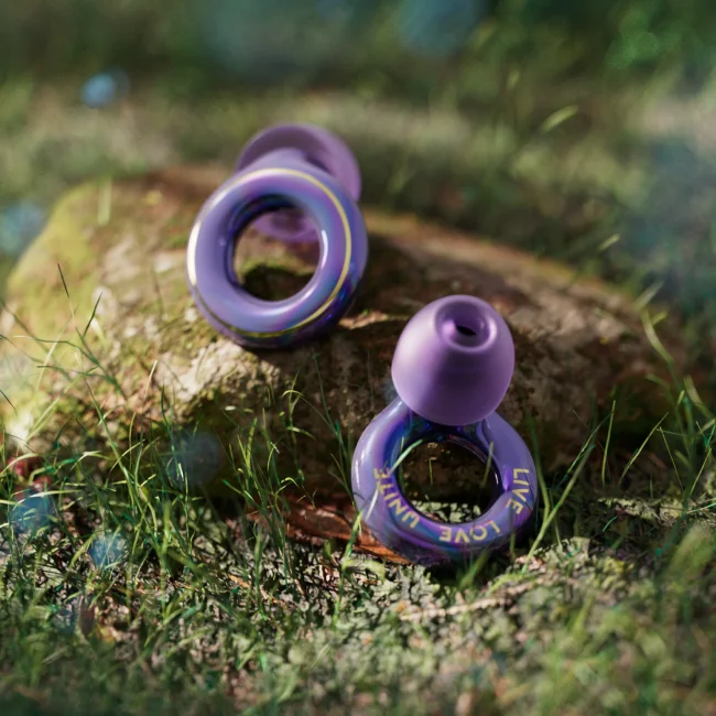 Experience 2 Tomorrowland earplugs in Purple.
