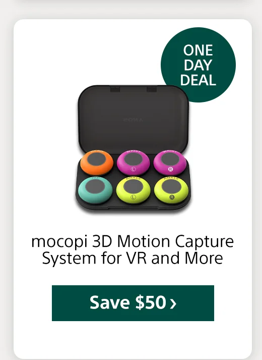 One day deal mocopi 3D Motion Capture System for VR and More Save