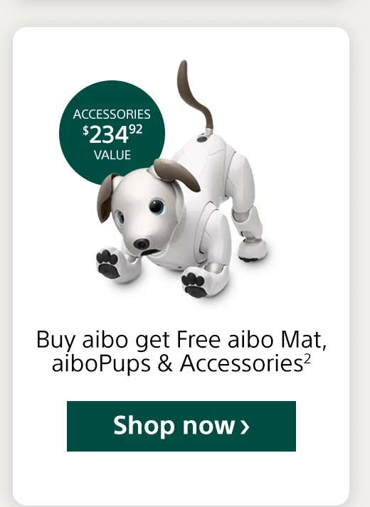 Accessories Buy aibo get Free aibo Mat, aiboPups & Accessories2 Shop now