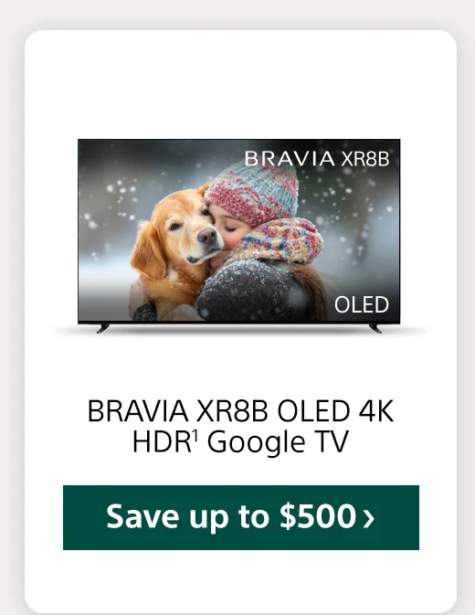 BRAVIA XR8B OLED 4K HDR1 Google TV Save