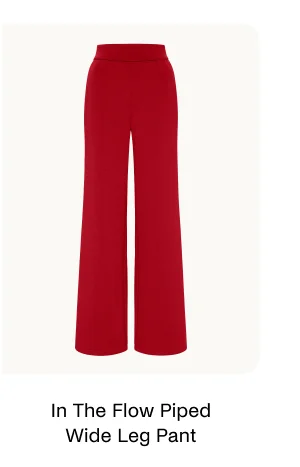 In The Flow Piped Wide Leg Pant