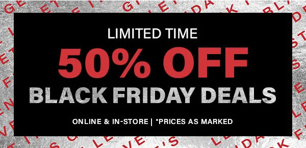 50% Off Black Friday Deals