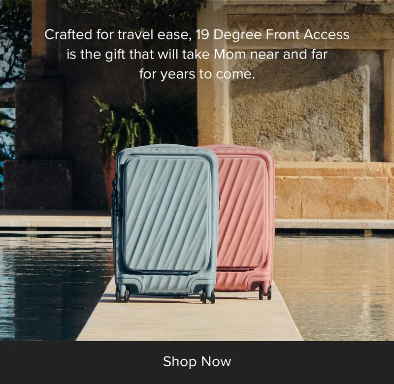 Crafted for travel ease, 19 Degree Front Access is the gift that will take Mom near and far for years to come.