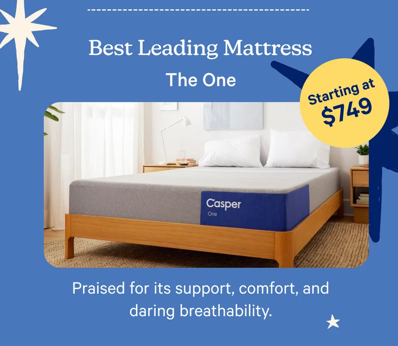 Best Leading Mattress; The One; Starting at $749; Praised for its support, comfort, and daring breathability.