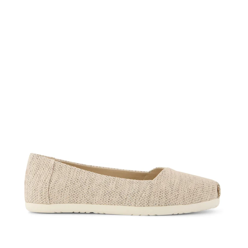 Image of Womens Alpargata Ballet Flat Natural Melange