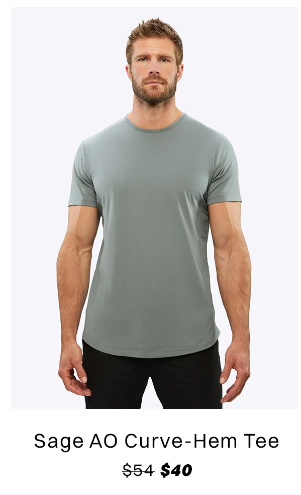 Sage AO Curve-Hem Tee