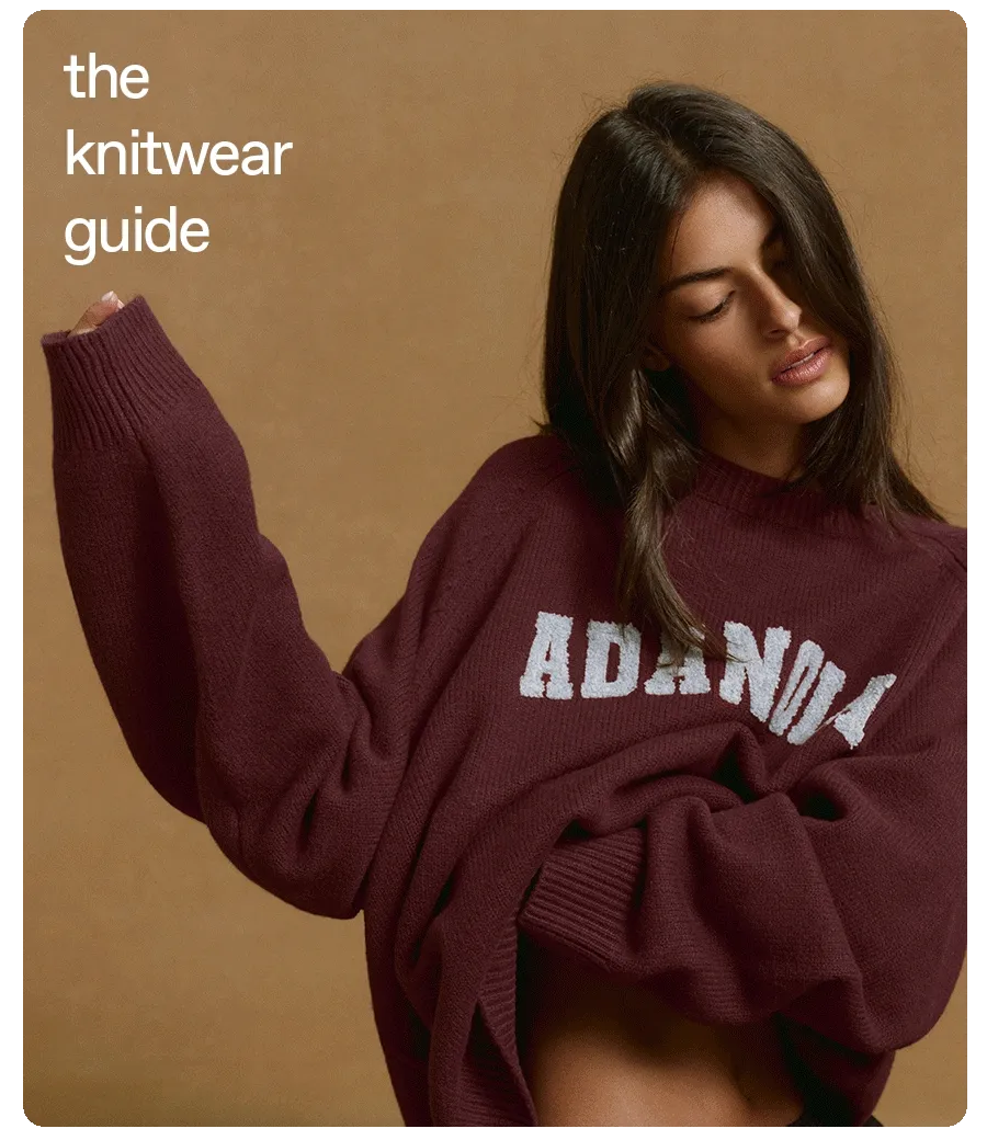The knitwear guide