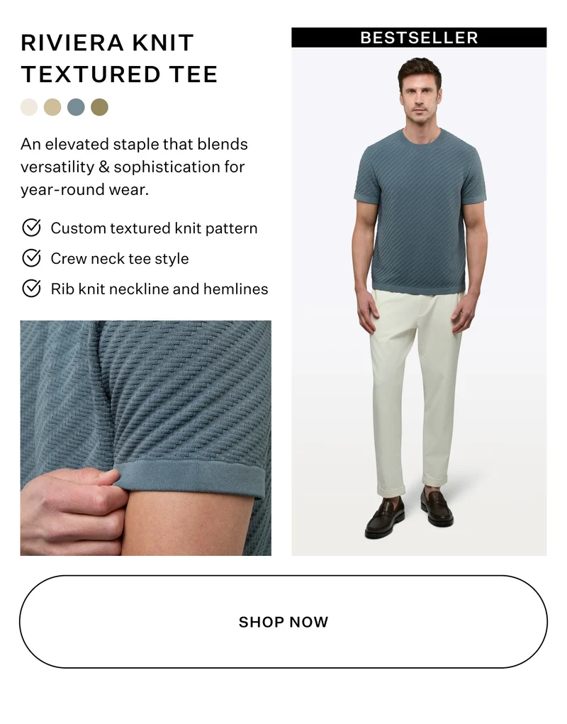 Shop Riviera Knit Textured Tee