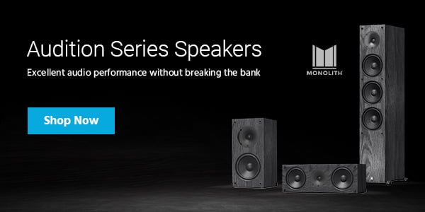 Audition Series Speakers Excellent audio performance without breaking the bank Shop Now