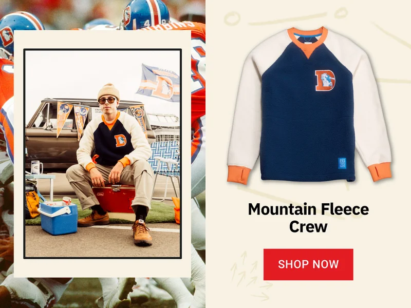 Topo Broncos Mountain Fleece Crew