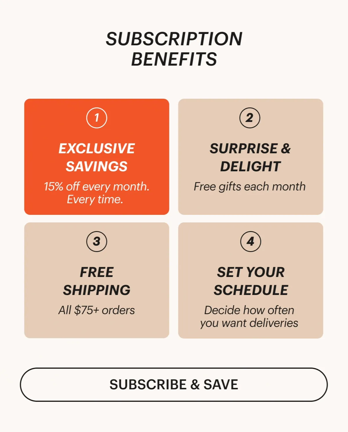 Subscribe and Save