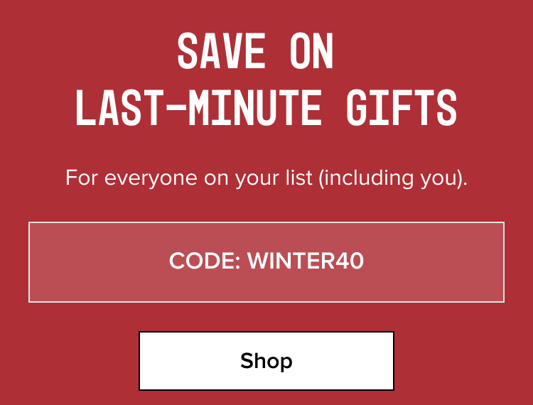 Shop - Code: WINTER40