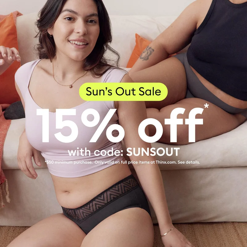 Sun's Out Sale! 15% OFF with code discount code