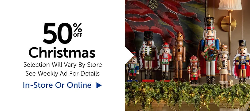 50% Off Christmas - Selection Will Vary By Store