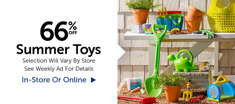 66% Off Summer Toys - Selection Will Vary By Store