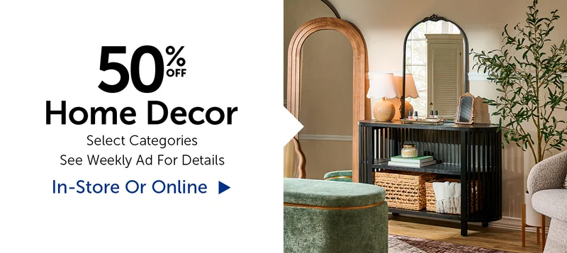 50% Home Decor - Select Categories