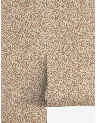 Willow Wallpaper by Morris & Co.-Russet