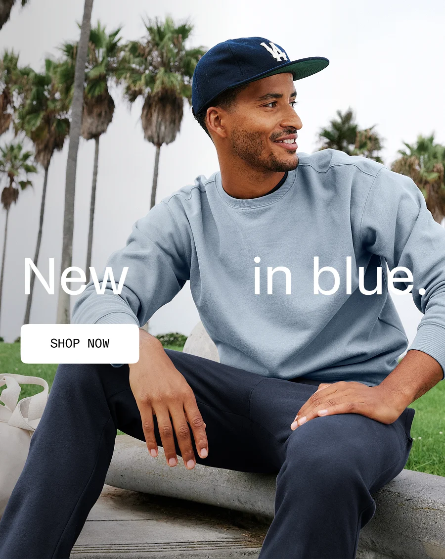 New in blue.